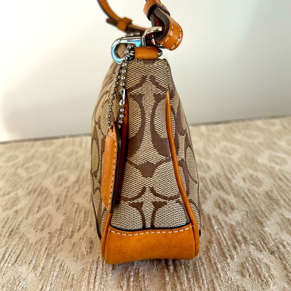 Coach Demi Monogram Canvas/Leather Baguette Bag - Picture 4 of 16